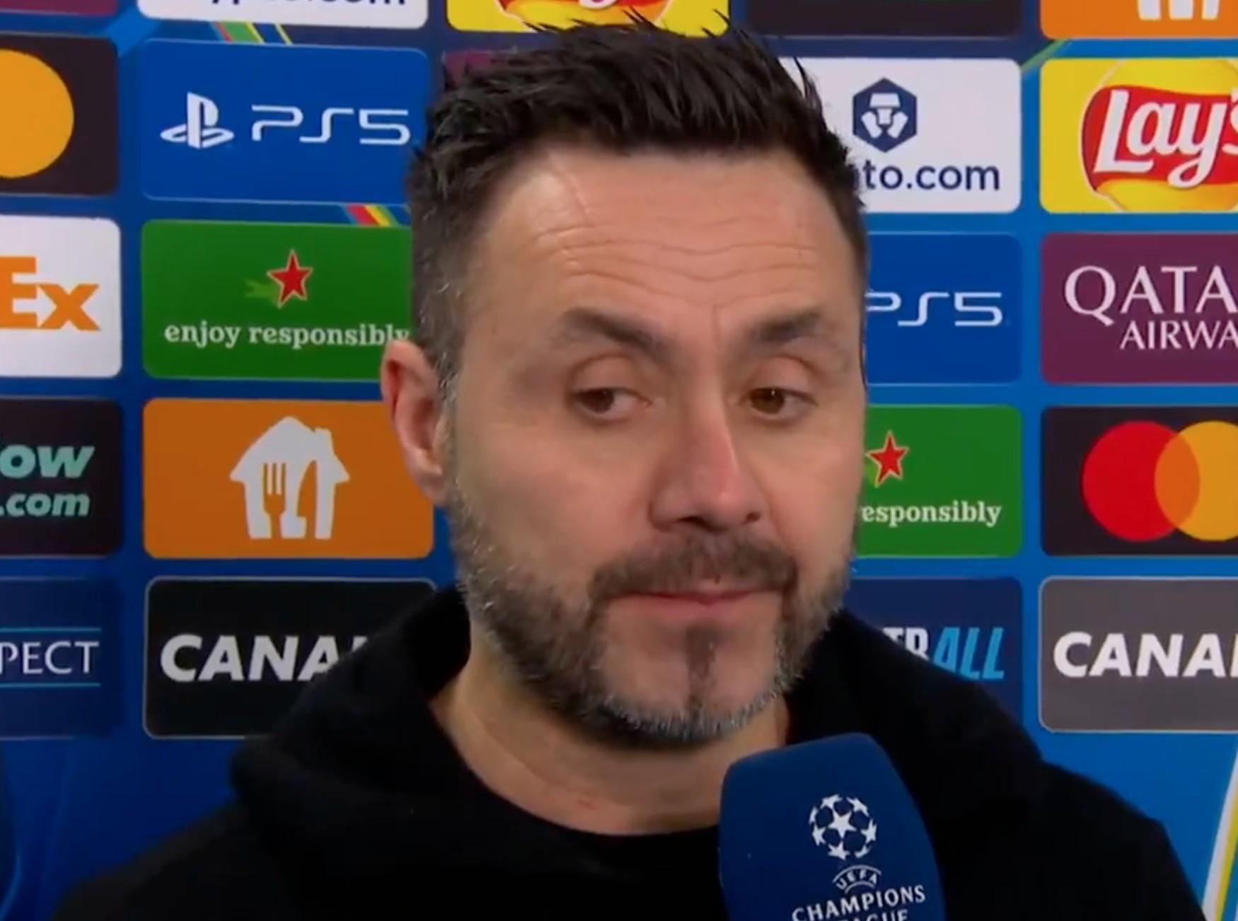 开云-德泽尔比：我们没发挥出应有水平，索博那球本应该防守得更好